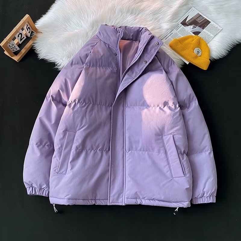 Real shot of cotton-padded down jacket for women, Korean style small cotton-padded jacket,  new short student bread coat, winter coat