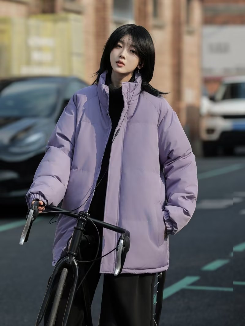  down cotton coat for women winter short style small ins Korean style loose cotton coat Korean style bread coat cotton coat