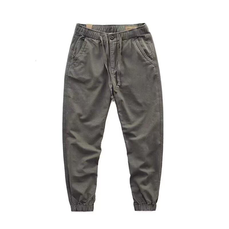 Can be returned or exchanged in two batches, versatile casual pants for men, loose straight casual pants, trendy men's leggings pants, Hong Kong trend