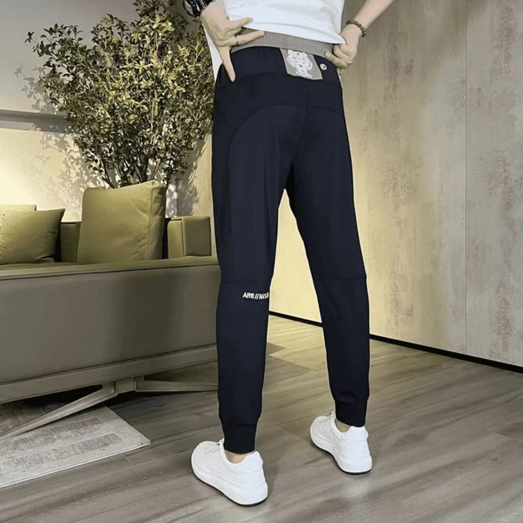 Can be returned and exchanged in two batches, versatile casual pants for men, loose straight casual pants, 2024 trendy men's leggings pants