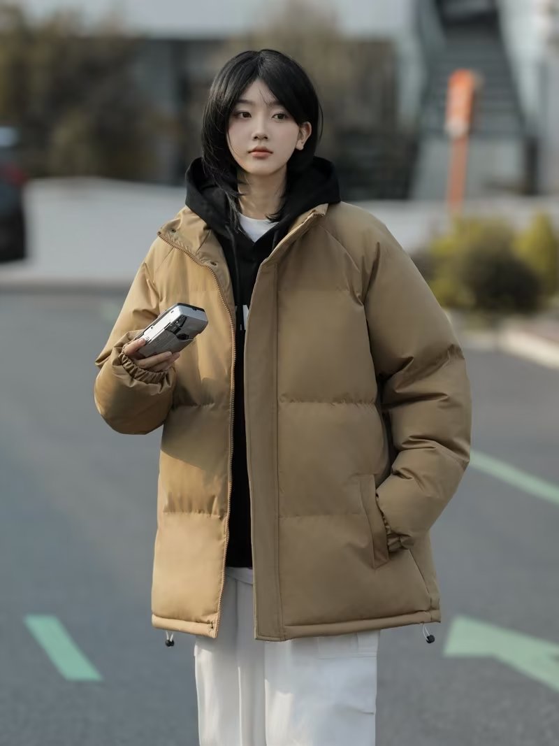  down cotton coat for women winter short style small ins Korean style loose cotton coat Korean style bread coat cotton coat