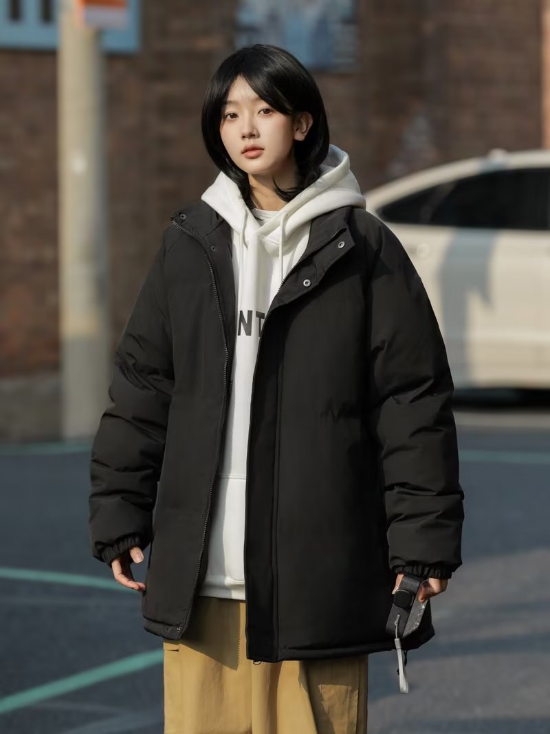  down cotton coat for women winter short style small ins Korean style loose cotton coat Korean style bread coat cotton coat