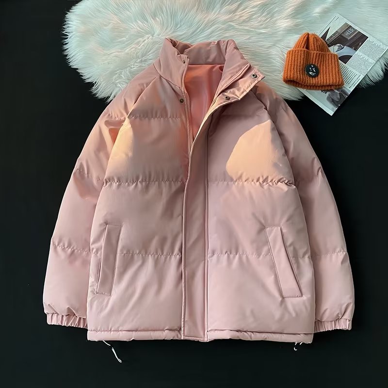 Real shot of cotton-padded down jacket for women, Korean style small cotton-padded jacket,  new short student bread coat, winter coat