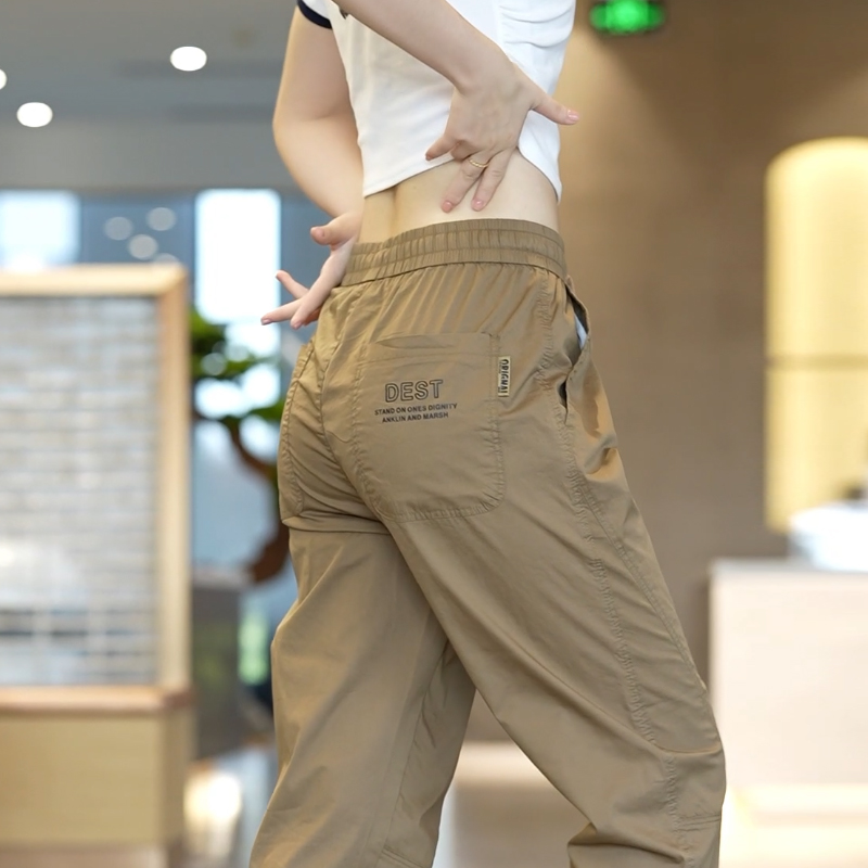 Can be returned and exchanged in second batch, outdoor men's casual pants, straight-leg, loose, sports, wide-leg, trendy, large size, spring and summer casual pants