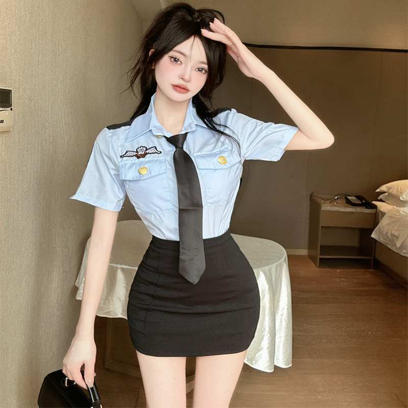 Jk制服空姐走秀图片