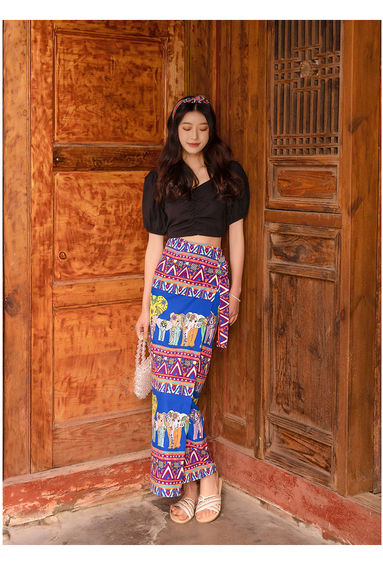 泰国纱笼穿法图片