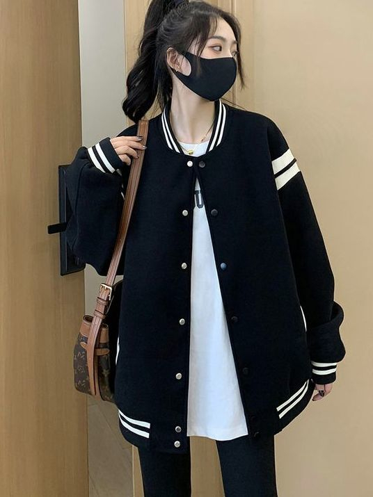 大码女装外套棒球服(大码女装外套棒球服搭配)