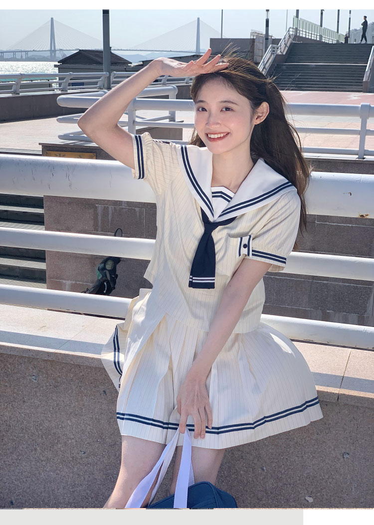 去海邊輕復古條紋系列/水手服套裝&盛夏服/定金團/夏日和風鈴 - 17網